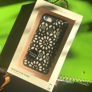 Black Faux Leather iPhone 7 Case or iPhone 8 Plus